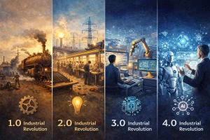 Industrial revolutions from 1.0 to 4.0